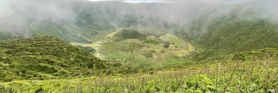 Lush green caldeira