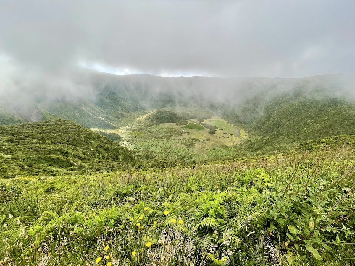 Lush green caldeira