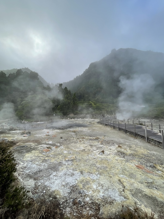 Fumaroles in Furnas, São Miguel, Azores